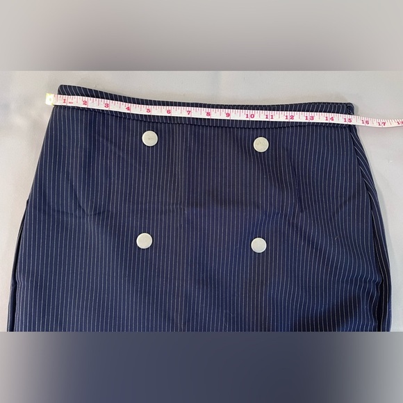 Cato‎ Women’s Navy Blue Stripe Pencil Skirt Size 8 NWT - Picture 2 of 8
